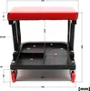 Wiltec taboret warsztatowy z półką 37,5x36x38,5cm z kółkami Podgląd zdjęcia produktu 5