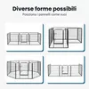 IvoQ Puppyren – Recinto per cani – 8 pannelli – 60 cm di Anteprima dell’immagine prodotto 5