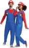 Two people wearing Mario costumes. Produktbild-Vorschau