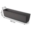 Skrzynka balkonowa na kwiaty 600 mm z tworzywa sztucznego - Podgląd zdjęcia produktu 3