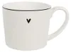 Clayre & Eef Tasse 275 ml Weiß Keramik Herz Produktbild-Vorschau 1