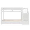 Etagenbett 90x200cm mit Ausziehbett 90/180x190cm, Holzbett Produktbild-Vorschau 15