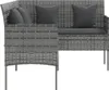 vidaXL Set di divani a 5 pezzi a L con cuscini in poly Anteprima dell’immagine prodotto 10