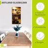 ARTland Glasbild Oldtimer Motorroller romantisch Größe: Produktbild-Vorschau 3