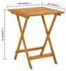 vidaXL Klappbarer Gartentisch 60x60x75 cm Massivholz Akazie Produktbild-Vorschau 7