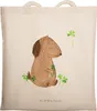 Mr. & Mrs. Panda Jutebeutel Hund Kleeblatt - Transparent - Produktbild-Vorschau 1