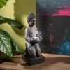 Boltze Buddha Figur mit Windlicht Statue aus Kunststoff, Produktbild-Vorschau 13