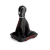 Pomello cambio borsa cuciture rosse + telaio 6 velocità Per Anteprima dell’immagine prodotto 3