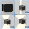 ZMH Led Wandleuchte Innen & Aussen Schwarz Wandlampe  01 Produktbild-Vorschau 5