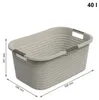 Rotho 3er-Set Wäschekorb 40L Country - Wäschesammler groß - Produktbild-Vorschau 3