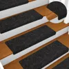 vidaXL Samolepicí rohože 5 ks 65x21x4 cm Černá Obdélníkový Náhled obrázku produktu 2