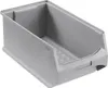 Graue Sichtlagerbox 4.0 | HxBxT 15x20x35cm | 7,2 Liter | Produktbild-Vorschau 1