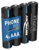 ANSMANN Telefon Akku AAA 800mAh 1,2V, 4 Stück, DECT Produktbild-Vorschau 1