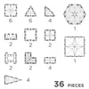 Jeu de construction magnétique Pastel, 36 pièces, Voir les images du produit 4