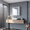 Armoires de toilette à portes battantes LED SONNI en acier Voir les images du produit 3