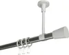 Interdeco Gardinenstange / Vorhangstange Edelstahl-Optik / Produktbild-Vorschau 1