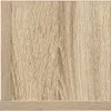 A close-up view of a wood-textured surface, likely a shelf or furniture panel, with distinct grain patterns and a light, natural wood tone. The image shows the texture and color of the material. Produktbild-Vorschau