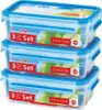 EMSA Clip & Close Freshness Container 1l Set of 3 blue Náhľad obrázku produktu 3