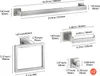 SucceBuy Badezimmer Hardware Zubehör Set aus Edelstahl 304 Produktbild-Vorschau 8