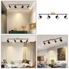 ZMH LED stropní reflektor 4 plameny stropní lampa dřevo Náhled obrázku produktu 7