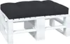 vidaXL Palettenkissen Schwarz 120x80x12 cm Stoff Produktbild-Vorschau 3