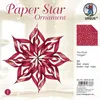 URSUS Designsterne Paper Stars "Ornament", rot Produktbild-Vorschau 1