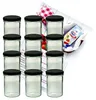 12er Set Sturzglas 435 ml Marmeladenglas Einmachglas Glas Produktbild-Vorschau 1