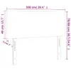 vidaXL Kopfteil Grau 100x5x78/88 cm Kunstleder -  Kopf- & Produktbild-Vorschau 9