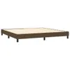 Boxspringbett mit Matratze Dunkelbraun 200x200 cm Stoff Produktbild-Vorschau 3