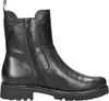 A single black leather boot shown from the side against a white background. Voir les images du produit