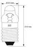 goobay Ampoule lentille pointue E10 1,55 W 3,7 V (Bulk) Voir les images du produit 2