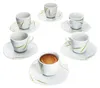 6er Set Espressotasse 10cl mit Espressountertasse 12,1cm Produktbild-Vorschau 1