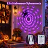 Decoración LED para Halloween: red de arañas de 1 metro, Vista previa de la imagen del producto 2