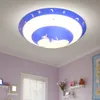 Deckenleuchte, Glas, Mond Sterne, blau, weiß, 30 cm Produktbild-Vorschau 3