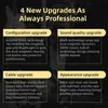 A person playing a guitar in the background with text overlays describing product upgrades. Podgląd zdjęcia produktu