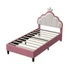 Lit bébé INONEFT 90 x 190 cm, lit rembourré avec éclairage Voir les images du produit 11