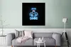 MuchoWow® Poster Neon - Text - Liebe spielen - Blau - Produktbild-Vorschau 5