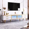 Merax Lowboard TV Schrank Marmoroptik Fernsehtisch mit 7 Produktbild-Vorschau 7