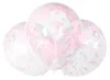 5 Konfetti Ballons Herzen Rosa 40 cm - Einheitsgröße Produktbild-Vorschau 1