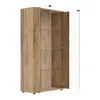 Merax vitrinekast met LED-verlichting, glazen vitrine met 2 Productafbeelding-voorbeeld 9