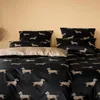elegante Mako-Satin-Bettwäsche-Garnitur Dogs Farbe Produktbild-Vorschau 5