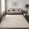 Teppich Wohnzimmer Kurzflor Skandi Japandi Boho Abstraktes Produktbild-Vorschau 1