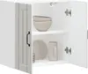 vidaXL Küchen-Hängeschrank Lucca Hochglanz-Weiß Produktbild-Vorschau 2