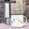 Trendation - Scooter Roller Fahrer Geschenk Emaille Tasse Produktbild-Vorschau 4