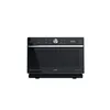 A black Whirlpool microwave oven is shown against a white background. Produktbild-Vorschau