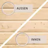 Karibu 38 mm Saunahaus Melo 3 naturbelassen mit Ofen 9 kW Produktbild-Vorschau 8