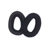 Two black ear pads for headphones are shown against a white background. Voir les images du produit