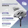 ROCKBROS Fahrradhelm Rennradhelm 58-62CM Herren Damen Produktbild-Vorschau 3