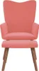 Relaxsessel mit Hocker Rosa Samt Produktbild-Vorschau 3