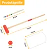 Aopunly gioco di croquet in legno per 4 giocatori per Anteprima dell’immagine prodotto 2